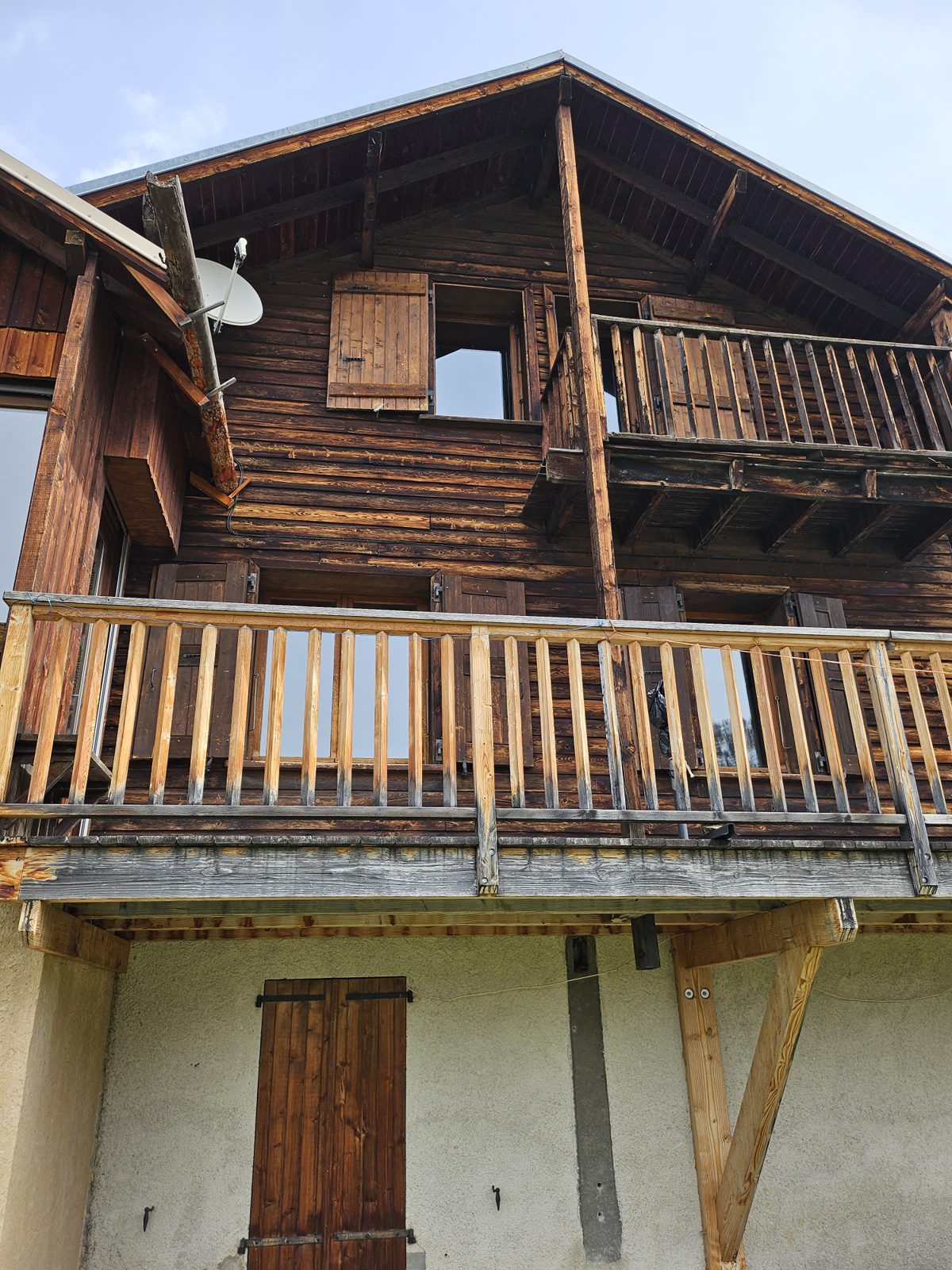 Façade sud du chalet Leyvoraz