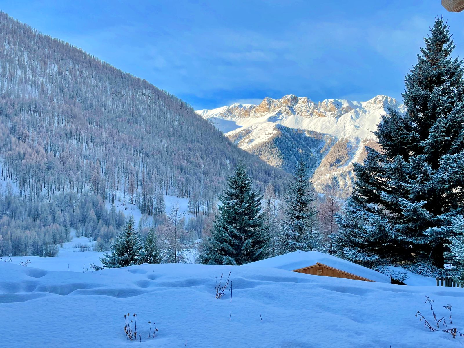 Vue d'hiver depuis la fenêtre de la chambre 4